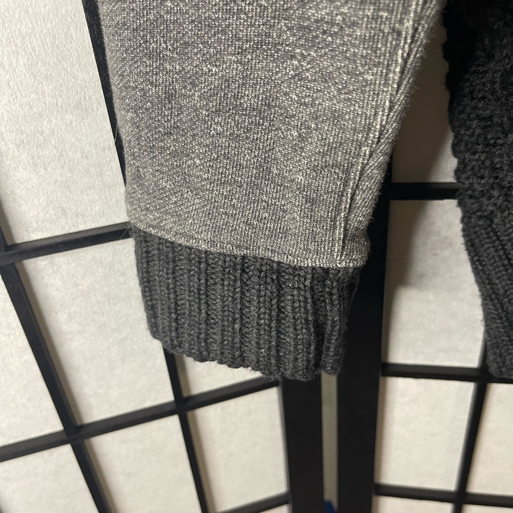 Athleta Two-Tone Gray Crewneck Knit Sweater - Picture 3 of 5